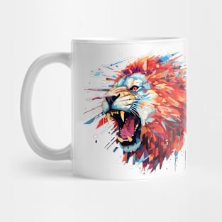 Lion Animal Freedom World Wildlife Wonder Abstract Mug